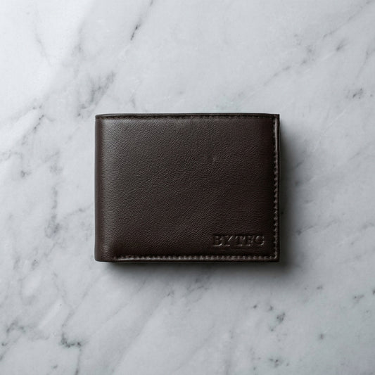THE TFG Timeless Espresso TAN Leather Bifold