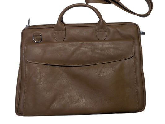 Genuine Leather Laptop Briefcase – Heritage Tan Brown
