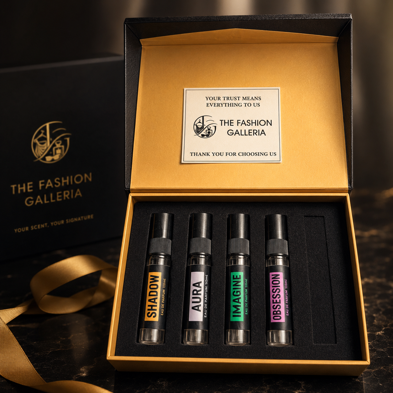 ZAYAN Luxury Fragrance Discovery Set (Unisex) – 4-Piece Premium Perfume Collection