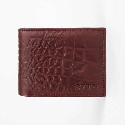 THE TFG Heritage Croc-Embossed Leather Wallet