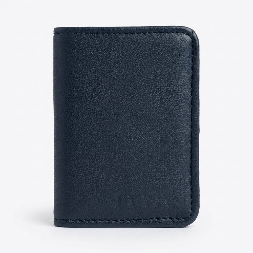 The TFG Black Pure Leather Card Holder | The Peak of Minimalism