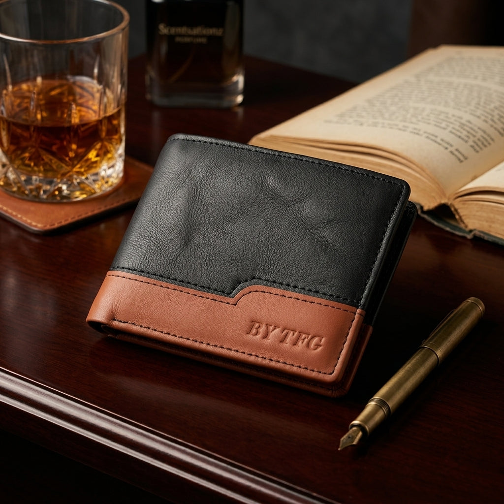 The TFG Two-Tone Leather Bifold