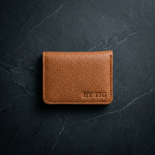 THE TFG Signature Pebble-Grain Leather Card Holder