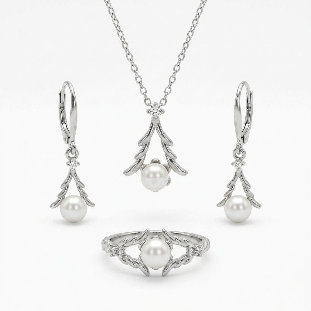 Aura Luxury Fragrance, Pearl & Silver-Tone Jewelry Gift Set