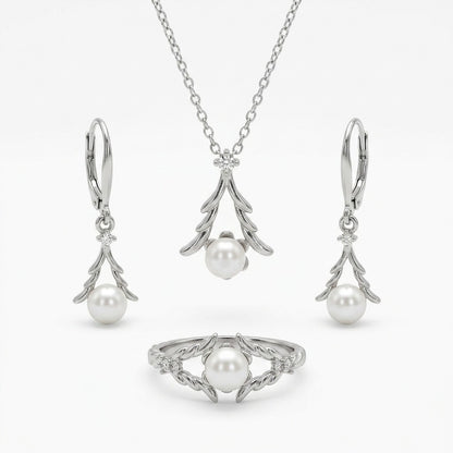 Aura Luxury Fragrance, Pearl & Silver-Tone Jewelry Gift Set