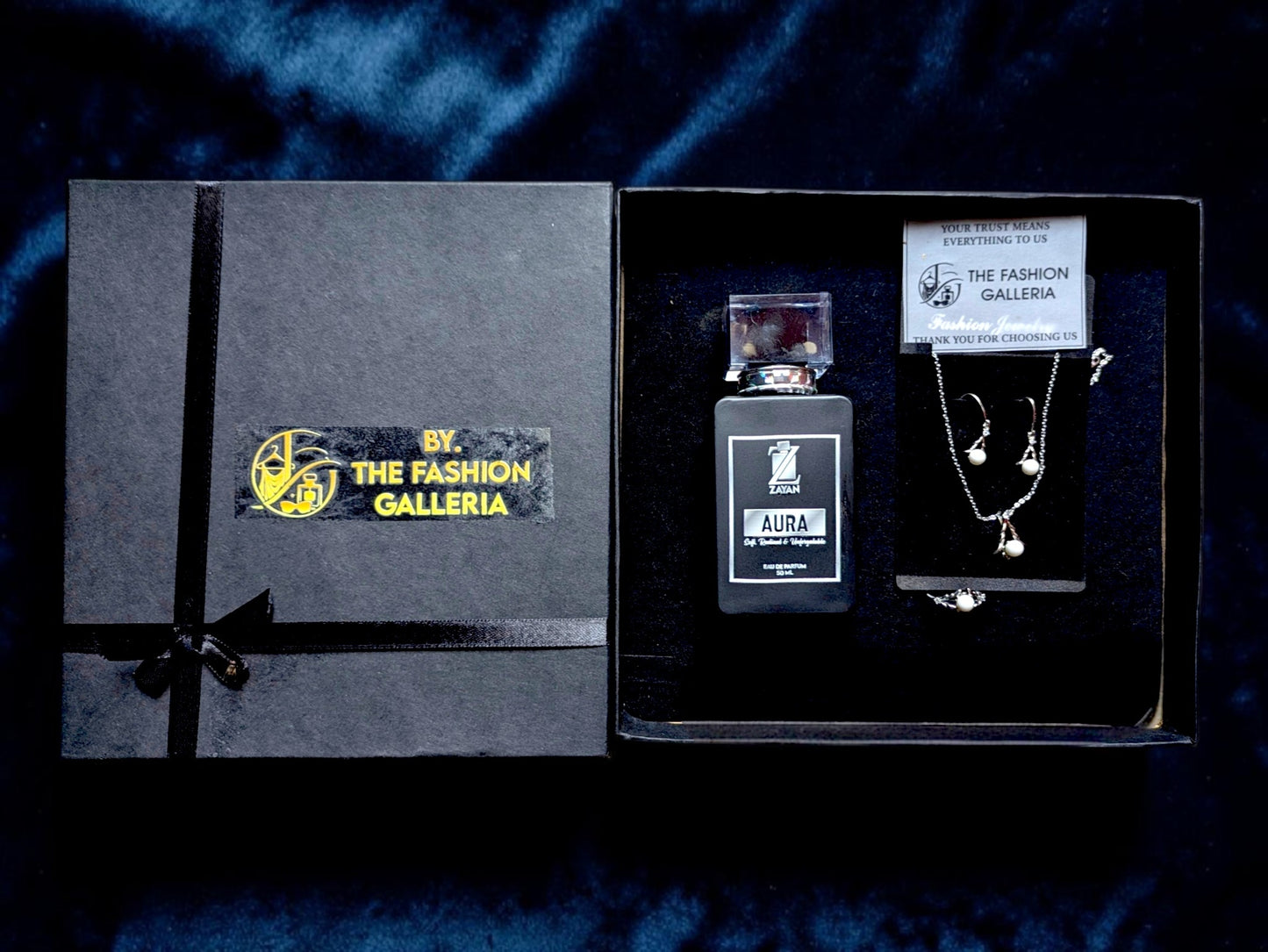 Aura Luxury Fragrance, Pearl & Silver-Tone Jewelry Gift Set