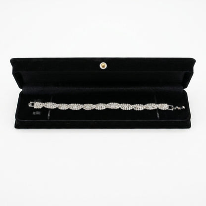 Eternal Sparkle Woven Bracelet Silver
