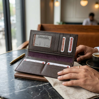 THE TFG Executive Pebble-Grain Long Wallet