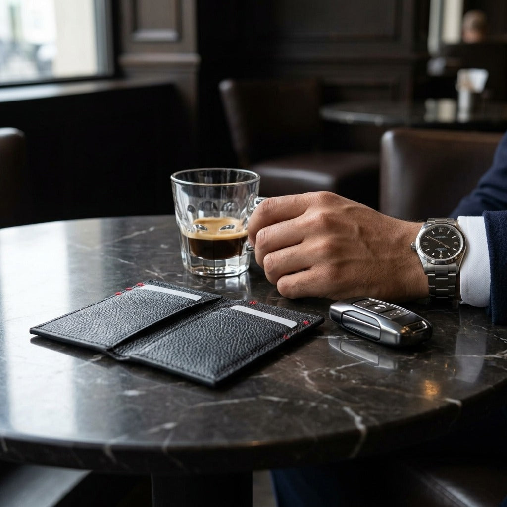 The TFG Pulse Black Card Holder | The Midnight Series