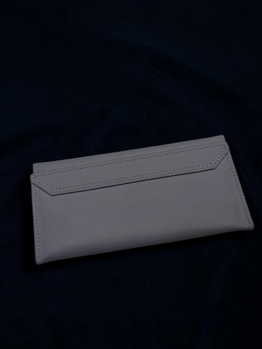 Verona Genuine Leather Slim Continental Wallet – Slate Grey