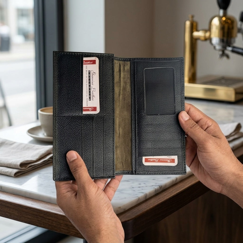 THE TFG Sovereign Pebble-Grain Long Wallet