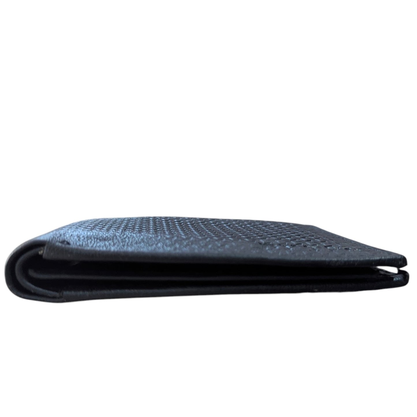 Premium Textured Genuine Leather Wallet – Black