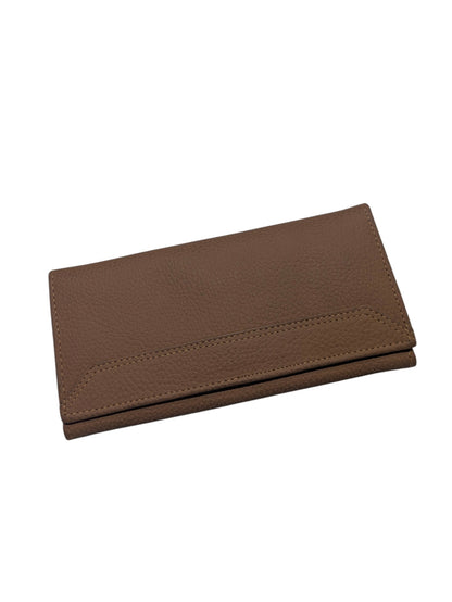 Verona Genuine Leather Slim Continental Wallet – Earthy Tan For Her