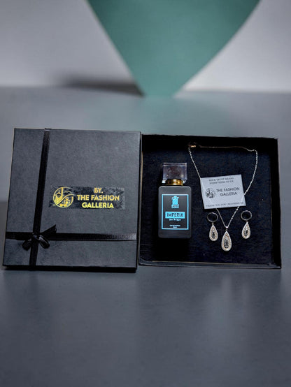 Imperia Luxury Fragrance & Jewelry Gift Set