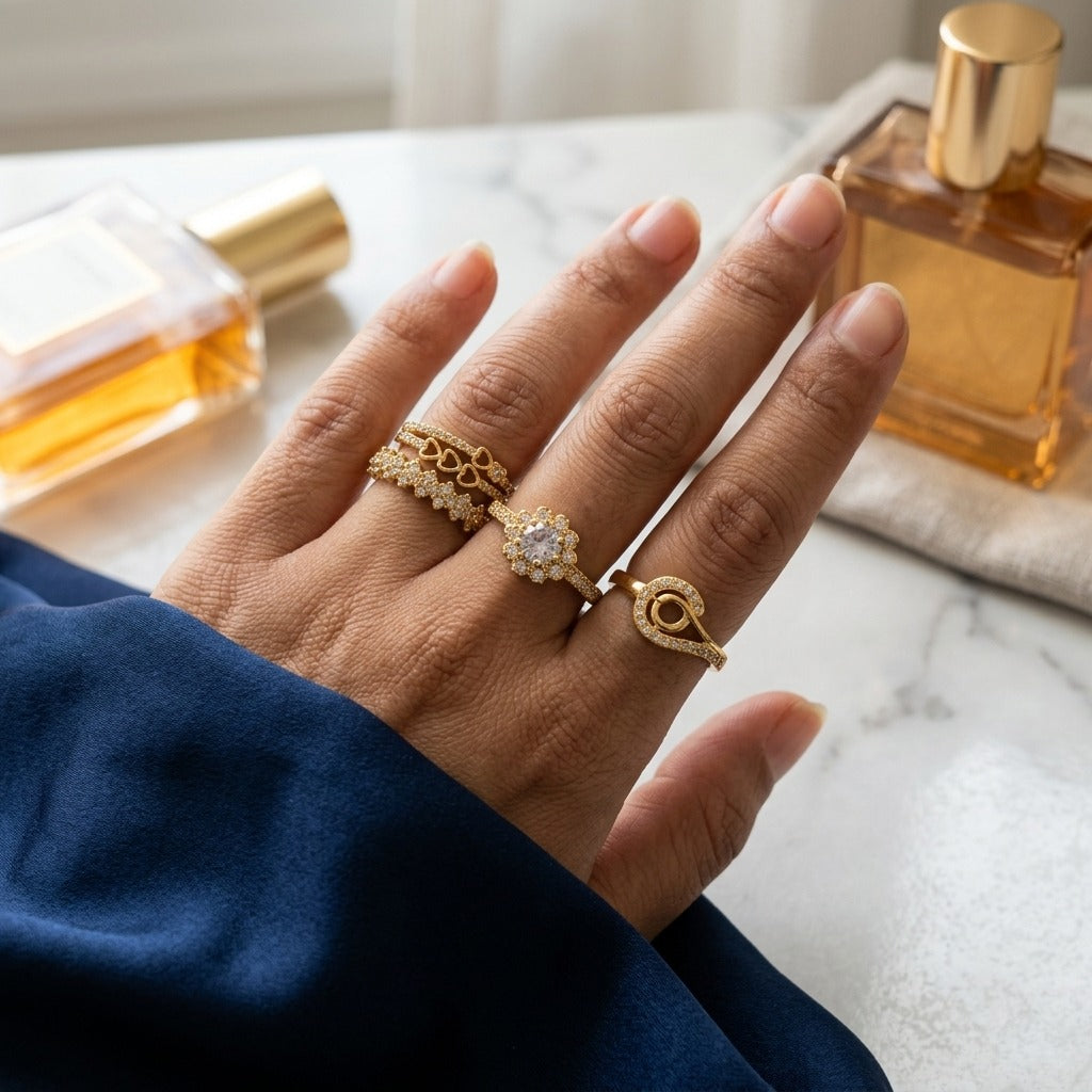 4 rings Set