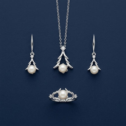 Aura Luxury Fragrance, Pearl & Silver-Tone Jewelry Gift Set