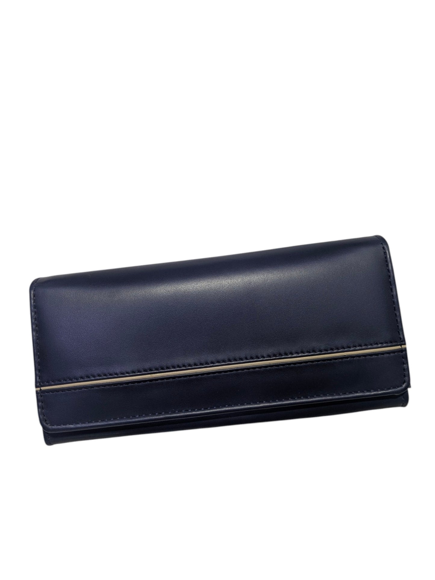 Aria Midnight Blue  Leather Continental Wallet For Her