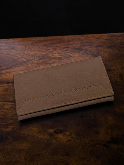 Verona Genuine Leather Slim Continental Wallet – Earthy Tan For Her