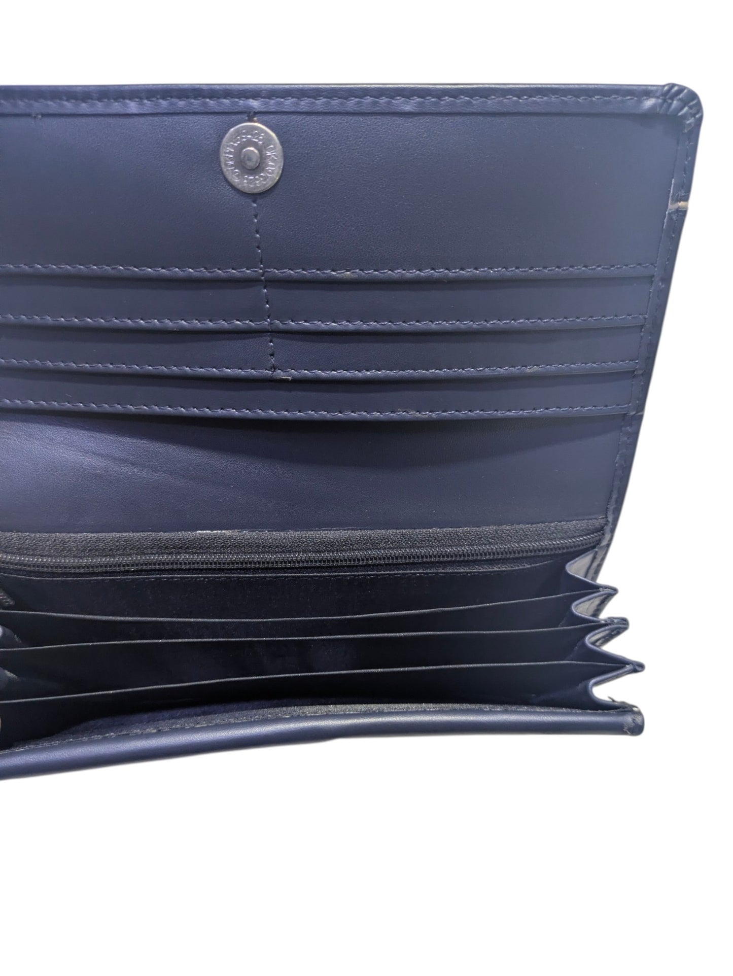 Aria Midnight Blue  Leather Continental Wallet For Her