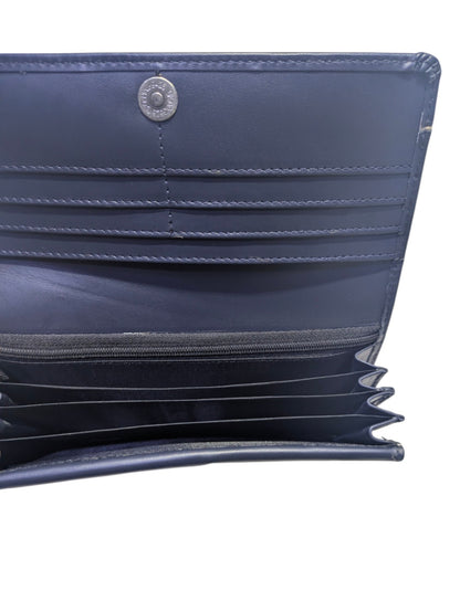 Aria Midnight Blue  Leather Continental Wallet For Her