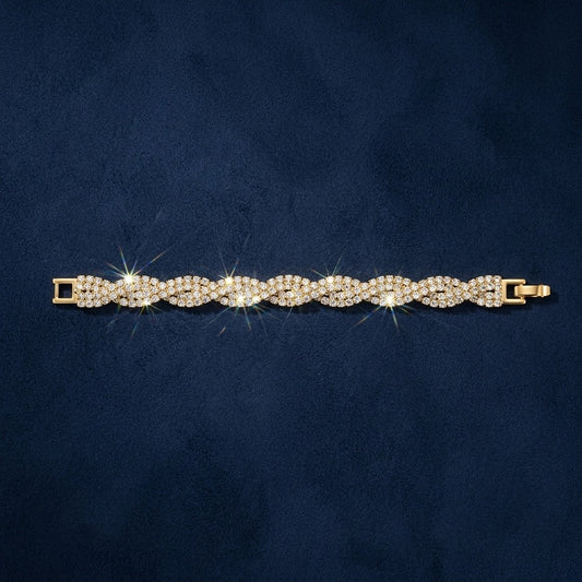 Eternal Sparkle Woven Bracelet golden