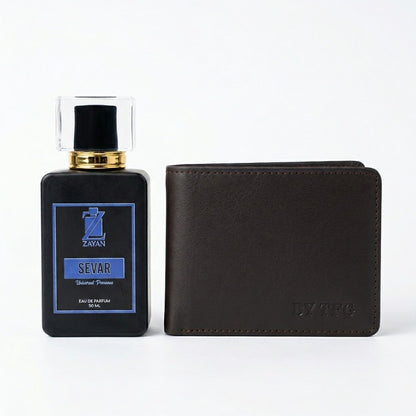 The Fashion Galleria – Ultimate Men’s Luxury Gift Set (ZAYAN SEVAR + BLACK SMART & SLIM WALLET)