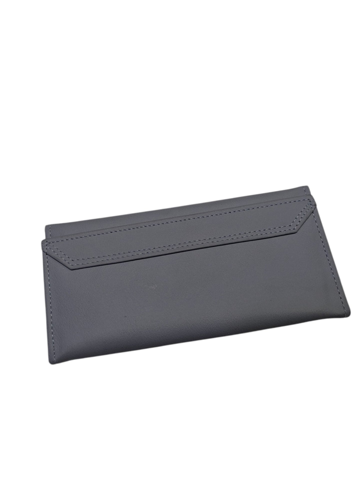 Verona Genuine Leather Slim Continental Wallet – Slate Grey