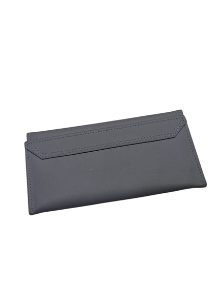 Verona Genuine Leather Slim Continental Wallet – Slate Grey