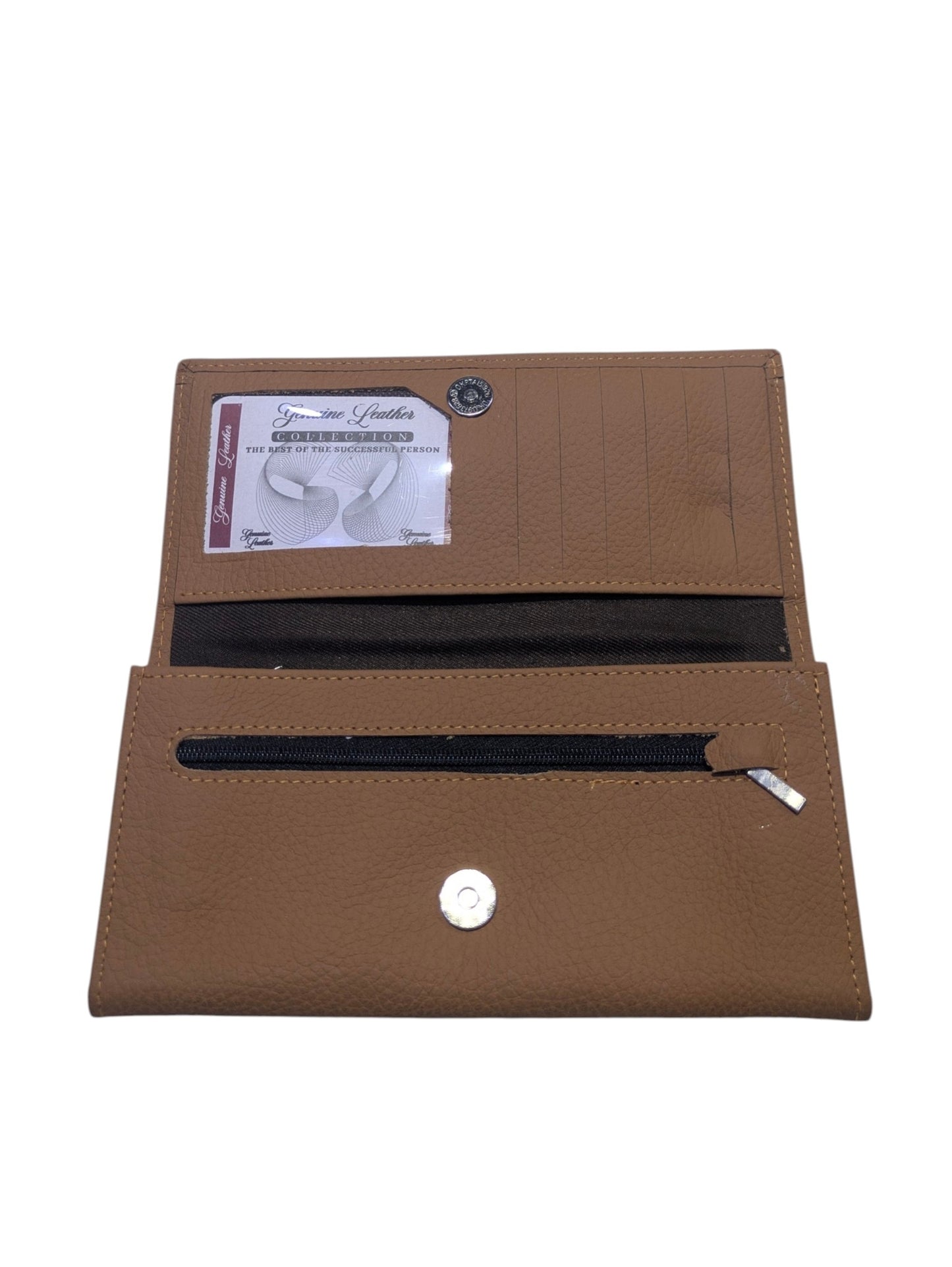 Verona Genuine Leather Slim Continental Wallet – Earthy Tan For Her