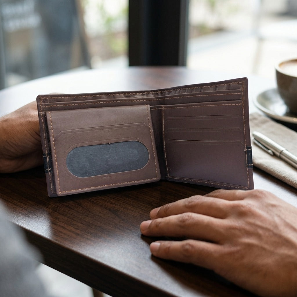 The TFG Croc-Embossed Brown Bifold | The Prestige Series