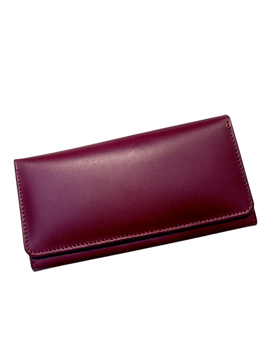 Classic Continental Leather Wallet – Burgundy Wine For Her