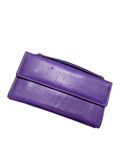 Leather Wristlet Wallet – Vibrant Amethyst For Her
