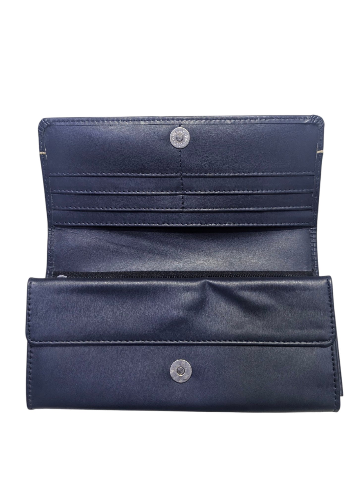Aria Midnight Blue  Leather Continental Wallet For Her